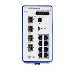 Hirschmann 942 170-999-006 Managed Fast Ethernet Switch 8x10/100 Base-TX RJ45 4x100/1000 Fibre SFP (2) 12-24VDC